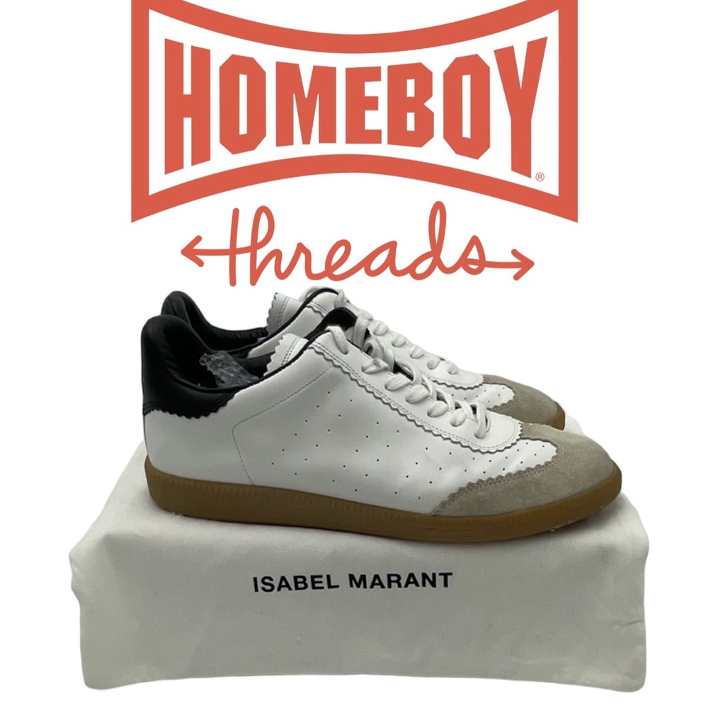 Isabel Marant White and Black Sneakers - Picture 3 of 7